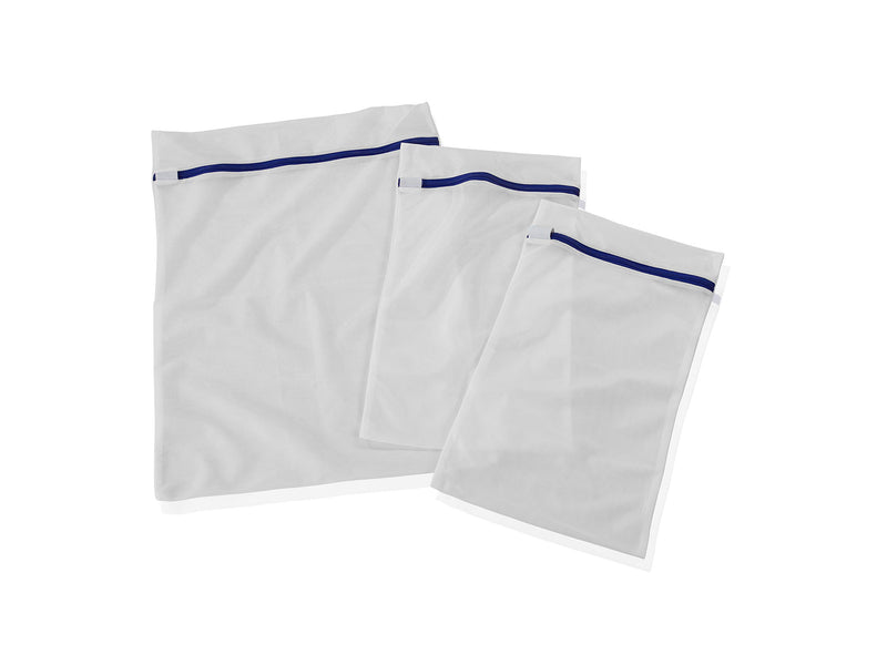 Leifheit - Laundry Delicates Lingerie 3 Mesh Bags: Two 1kg: 25x45cm and One x Large 2kg-40x55cm Secure Zip Opening and C
