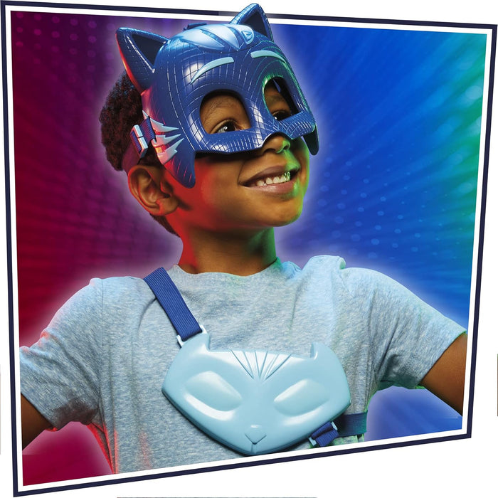 PJ Masks Unisex Kinder Owlette Deluxe Maske Set, Vorschul-Kostümspielzeug, beleuchtete Maske und Eulenflügel Zubehör für Kinder ab 3 Jahren (1 Stück)
