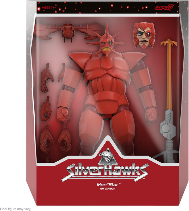 Super7 Ultimates SilverHawks Mon*Star - 7" SilverHawks Action Figure with Accessories Classic Cartoon Collectibles and Retro Toys