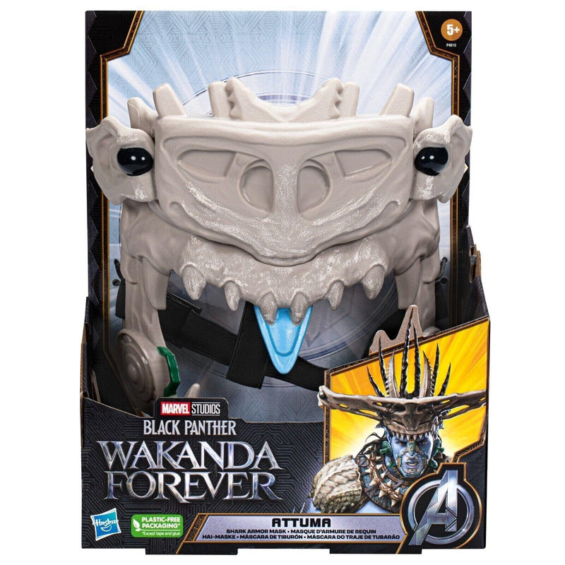 Marvel Studios' Black Panther:Wakanda Forever Attuma Shark Armor Mask Role Play Toy with Hammerhead Expansion Feature, for Kids Ages 5 and Up