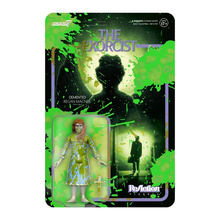 SUPER7 The Exorcist Regan - Figura de reacción de Salpicaduras de vómito (3.75 Pulgadas