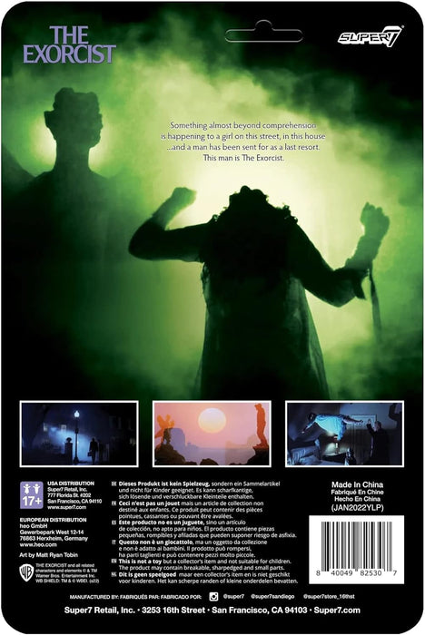 SUPER7 The Exorcist Regan - Figura de reacción de Salpicaduras de vómito (3.75 Pulgadas