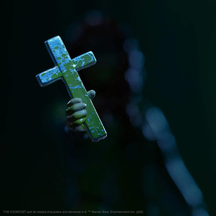 SUPER7 The Exorcist Regan - Figura de reacción de Salpicaduras de vómito (3.75 Pulgadas