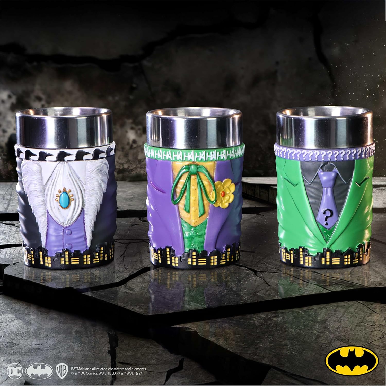 DC Comics Schnapsglaser Batman Super-Villains 3er-