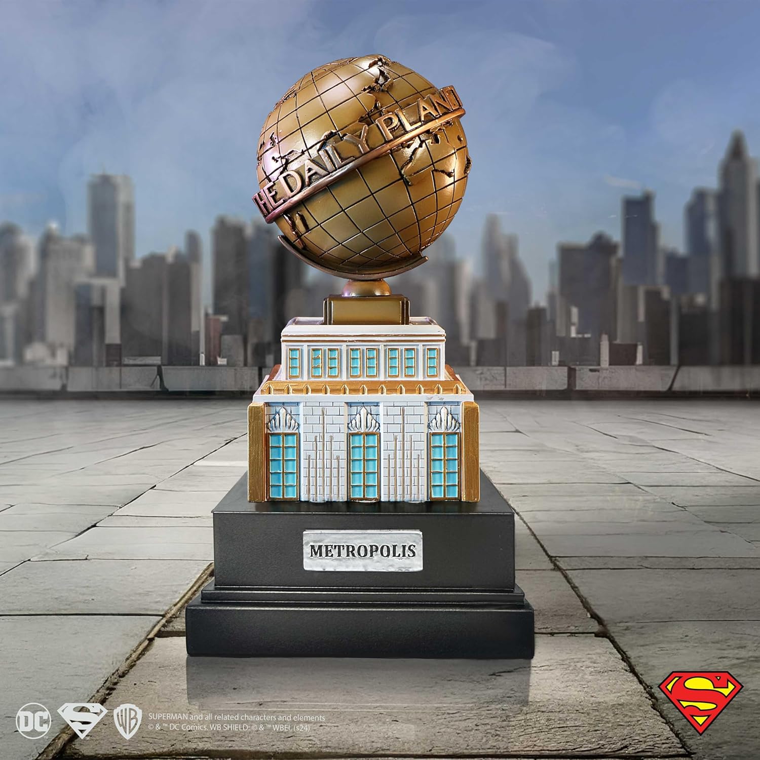 Nemesis Now DC The Daily Planet Ornament 22cm, Resin, Officially Licensed DC Merchandise, Superman The Daily Planet Tower, Superman Comics Home Decor, Cast in The Finest Resin, Expertly Hand-Painted