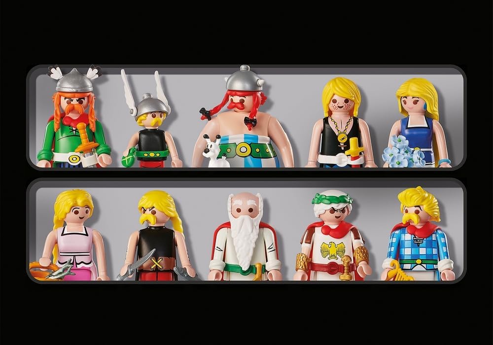 PLAYMOBIL 71680 Asterix Figurenset, Jubiläumsbox, Exklusive Sonderedition mit 10 einzigartigen Figuren, ab 5 Jahren