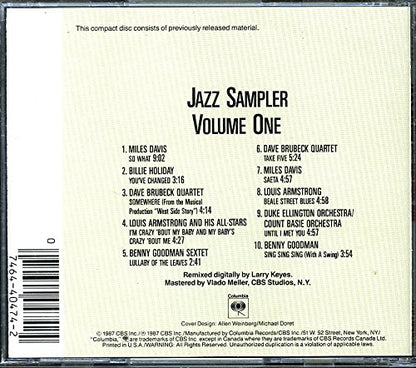 CBS Jazz Masterpieces 1 Sampler