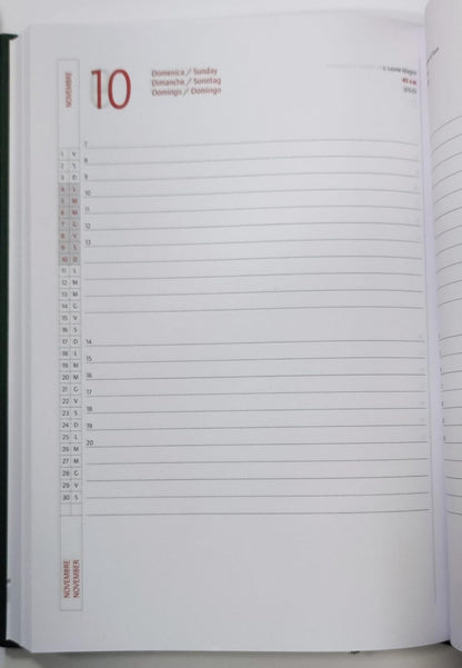 Tageskalender Intempo 2024 15 x 21 cm (Grün