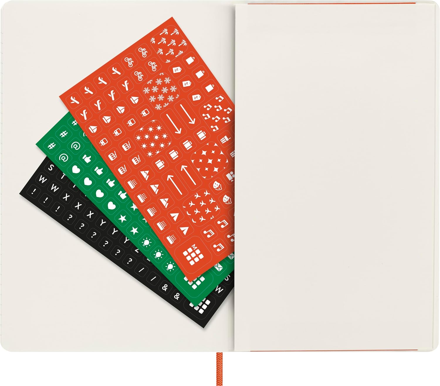 Moleskine Weekly Planner Precious and Ethical, Weekly Agenda with Space for Notes 12 Months 2025, Vegan Python-Effect Soft Cover, with Gift Box, Orange Color, Large Format 13 x 21 cm