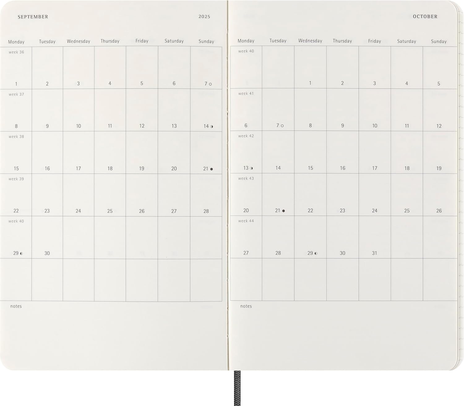 Moleskine Weekly Planner Precious and Ethical, Weekly Agenda with Space for Notes 12 Months 2025, Vegan Python-Effect Soft Cover, with Gift Box, Black Color, Large Format 13 x 21 cm
