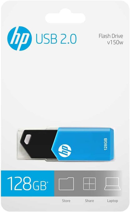 HP V150W USB Flash Drive 128GB Blue 2.0