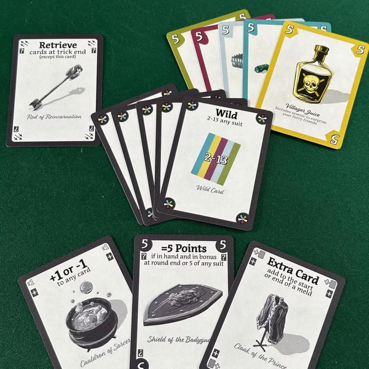 Seers Catalog Card Game by Bezier Games – Almost-Shedding, Asymmetric Abilities & Exciting Gameplay – Ages 15+, 2 to 5 Players & 30 to 45 Min Playtime – by The Creators of One Night Ultimate Werewolf