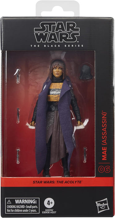 Star Wars The Black Series Mae (Assassine), Action-Figur zum Sammeln The Acolyte (Skala 15 cm)