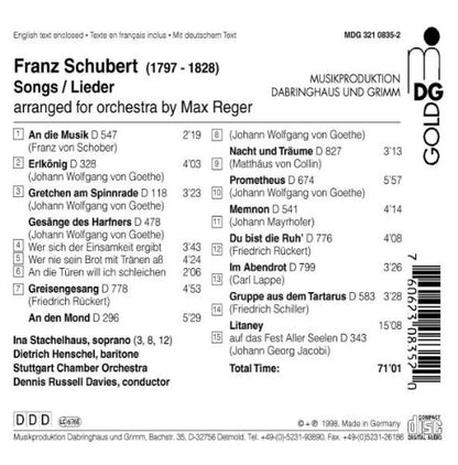 Lieder (arrangiert von Max Reger)