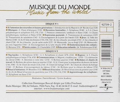 Burkina Faso: Anthologie De La Musique Gan