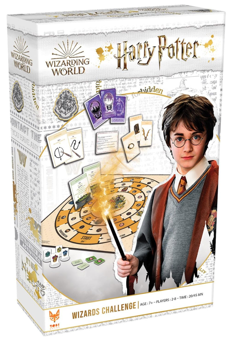 Topi Games - Wizarding World Harry Potter - Wizards Challenge English - Drawing, Mime, Rapidity, Memory, Knowledge Game - Family Game - Age 7 Years + - HP-EDS-EN-1059