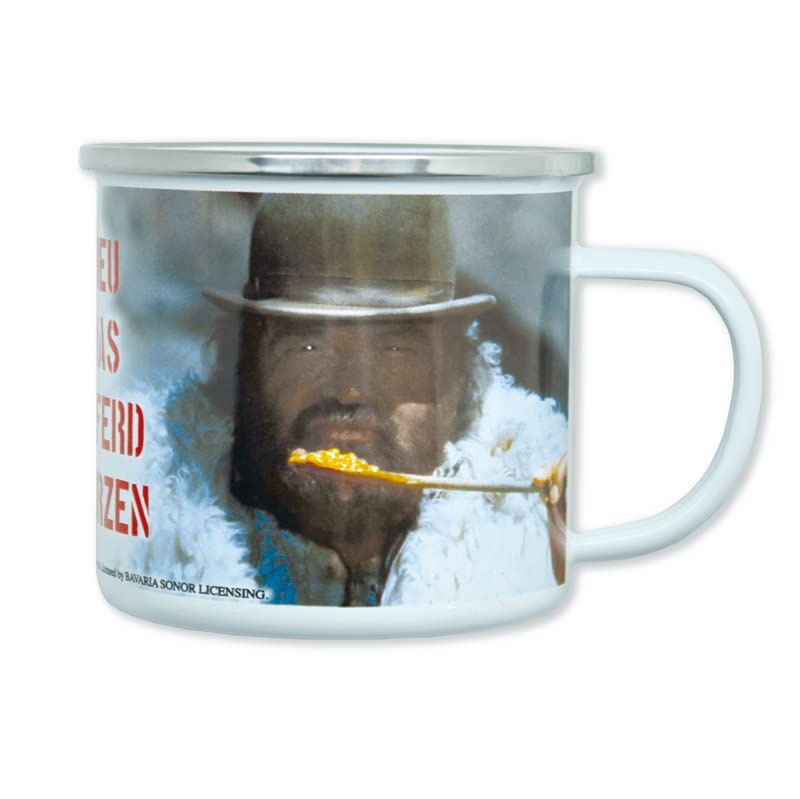 Enamel Mug 0.5 L - Bud Spencer & Terence Hill - Beans Hay Fart EBB02