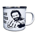 Blechwarenfabrik Braunschweig Bud Spencer Ohne Heu kann das beste Pferd nicht furzen Becher aus Emaille Mehrfarbig 0,5L, Maße: 9cm x 9cm, EBC05