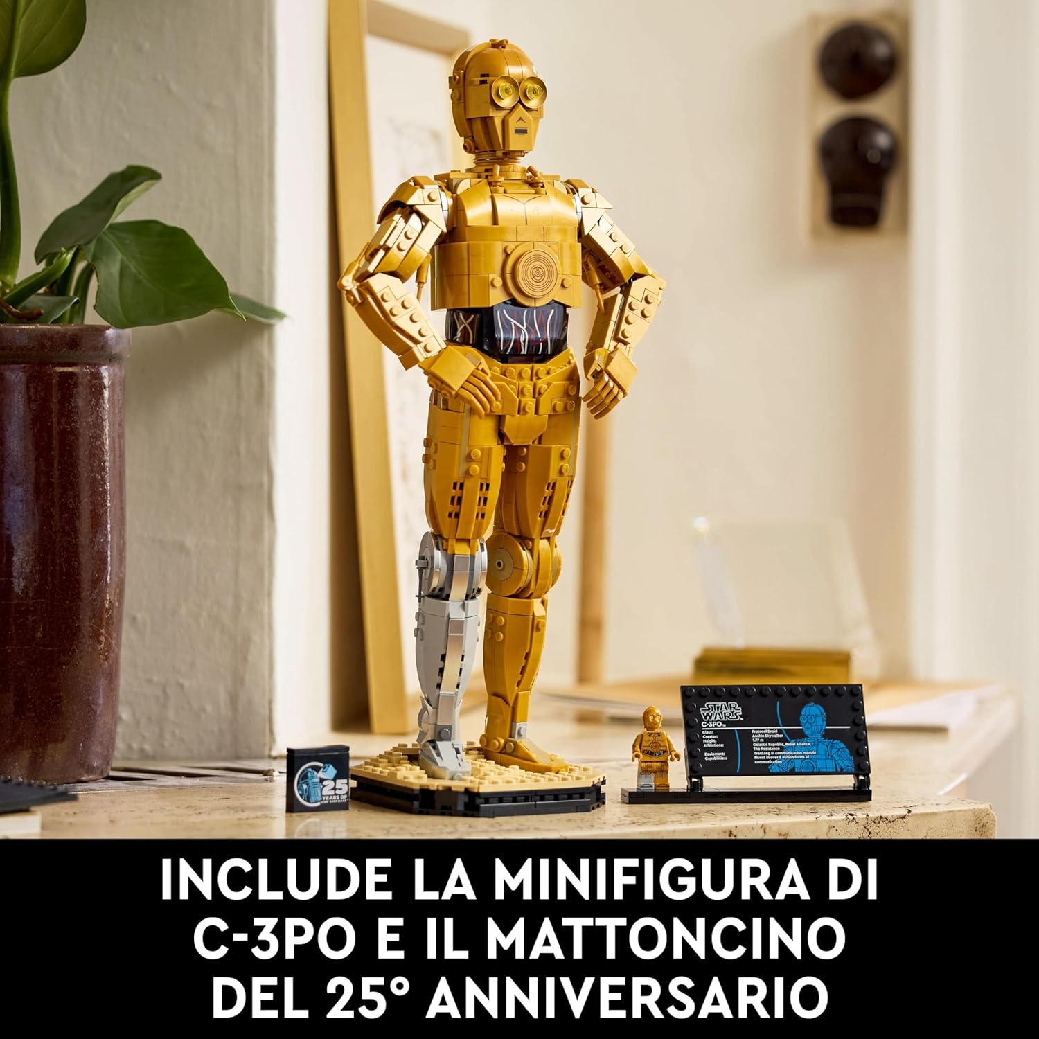 LEGO Star Wars C-3PO B, baubarer Droide, Modell zum Sammeln, Bauen und Ausstellen, nostalgische Geschenkidee für Erwachsene und Fans, Sammlerstück 75398