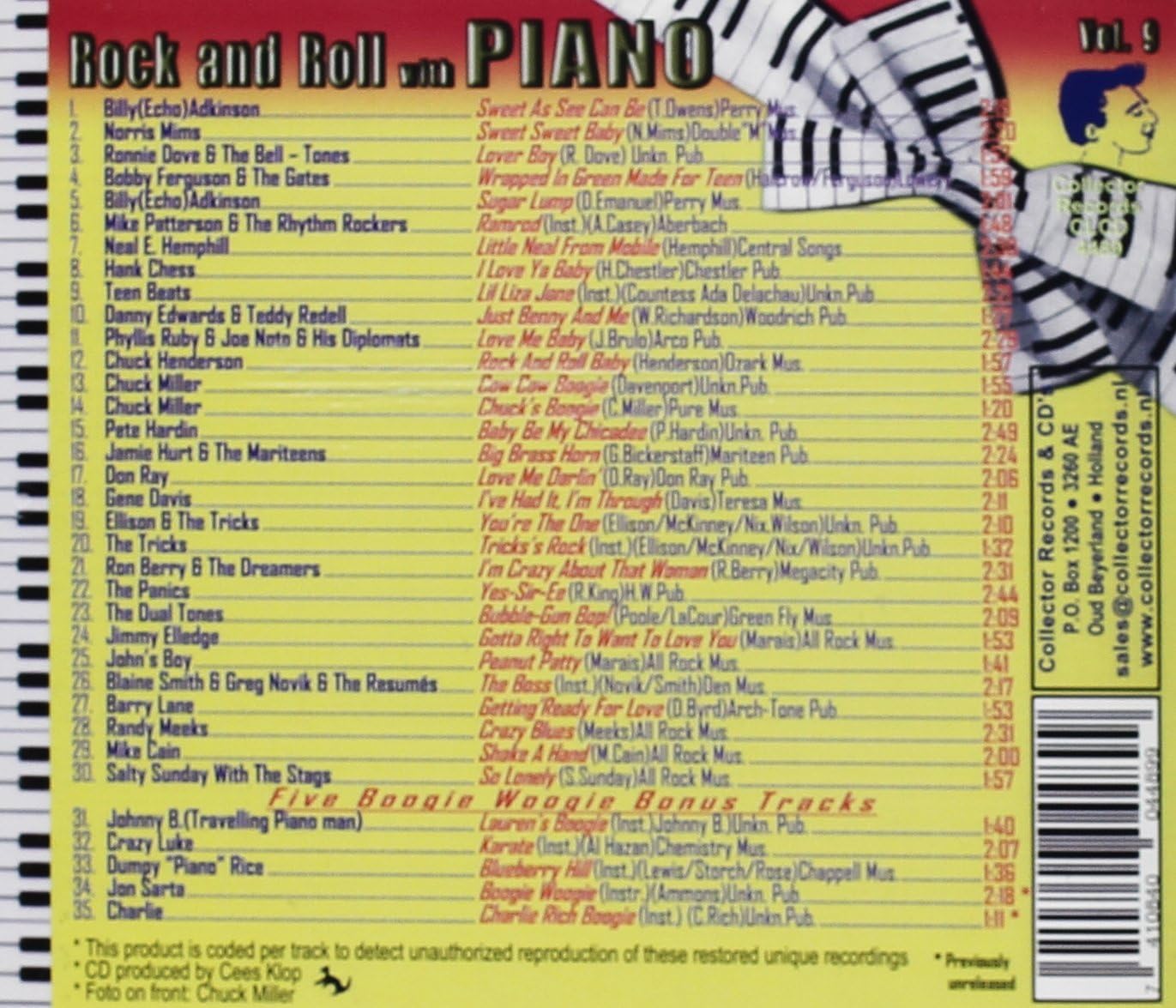 Vol.9-Rock & Roll With Piano