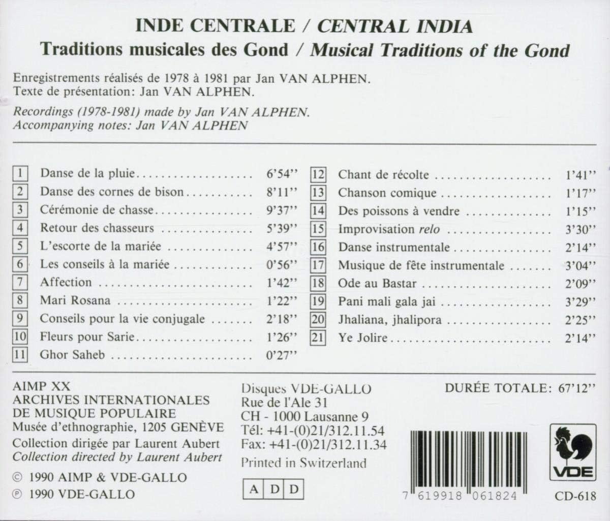 Inde Central-Traditions Musicales Des Gond