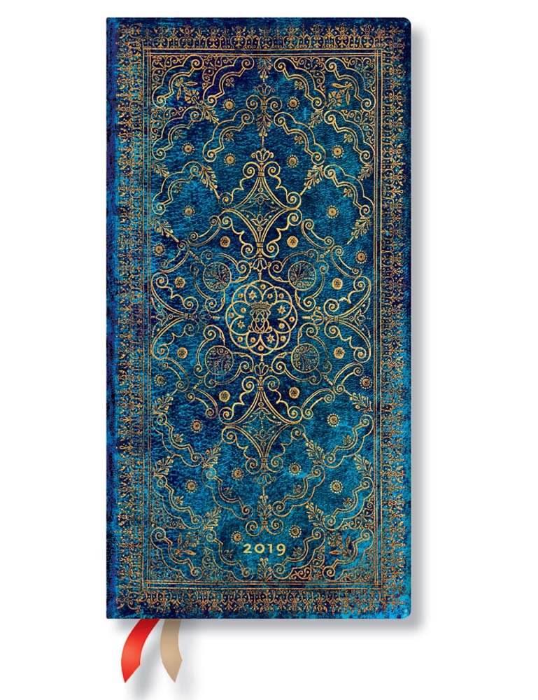 Paperblanks dayplanners 2019 Azure Slim Horizontal de4901 – 2 English