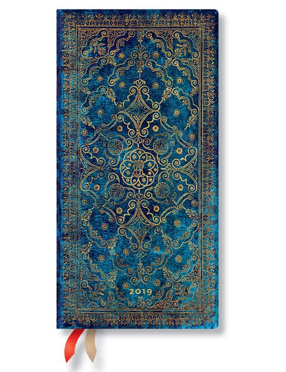 Paperblanks dayplanners 2019 Azure Slim Horizontal de4901 – 2 English