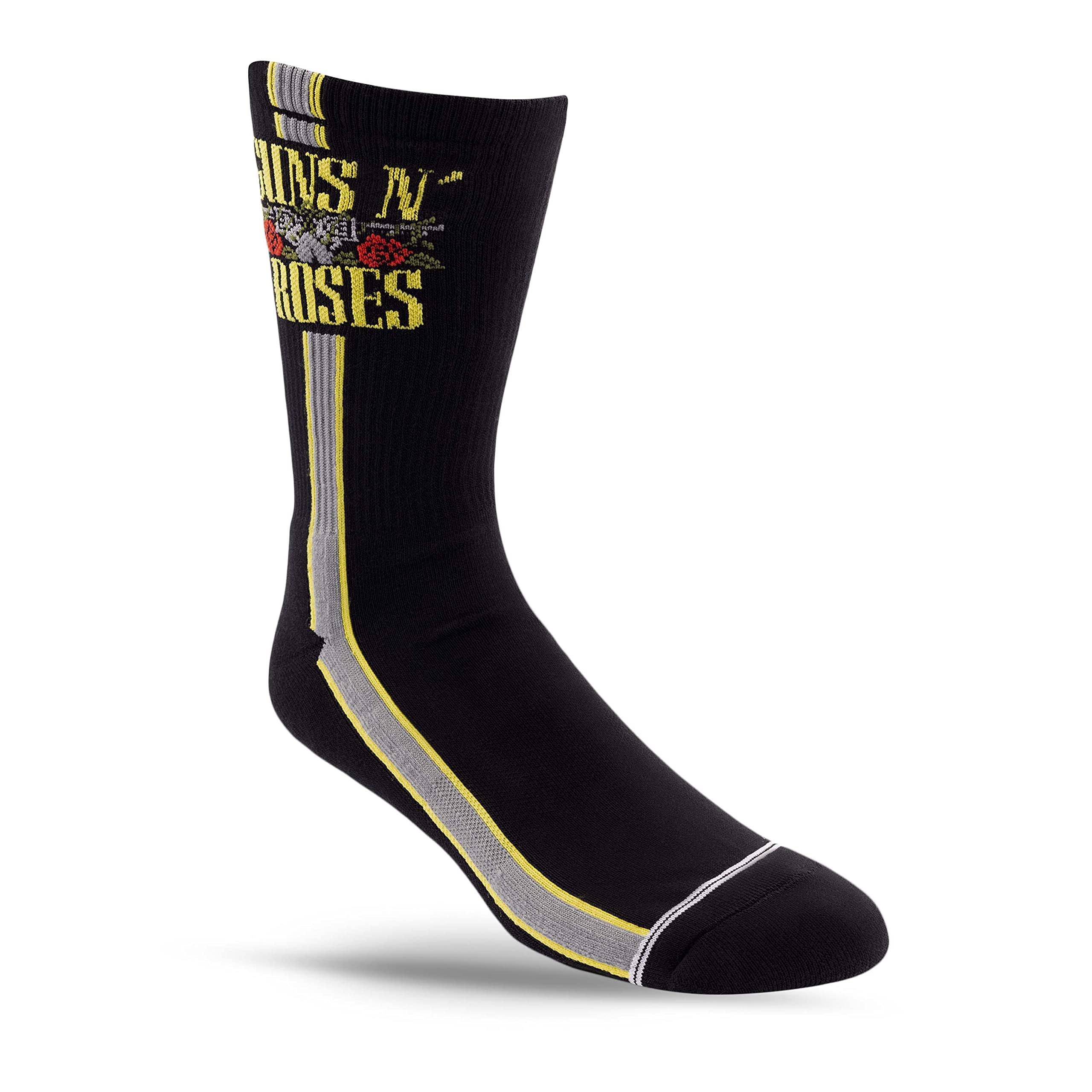 PERRI'S SOCKS Guns N' Roses - Calcetines cortos con licencia oficial de banda de rock, calcetines acolchados de primera calidad para hombres y mujeres
