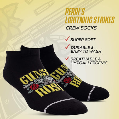 PERRI'S SOCKS Guns N' Roses - Calzini corti con licenza ufficiale Rock Band, calzini imbottiti per uomini e donne