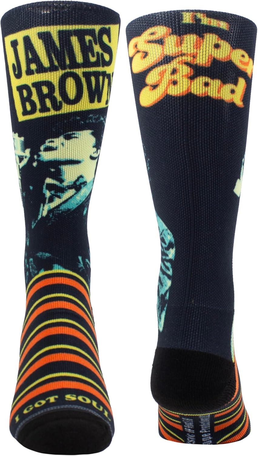 Perri's Leathers James Brown I Am Super Bad, 001, O, Uomo Calzini, Nero, 28 EU Unisex-Adulto