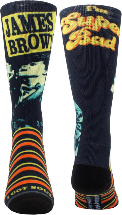Perri's Leathers James Brown I Am Super Bad, 001, O, Uomo Calzini, Nero, 28 EU Unisex-Adulto