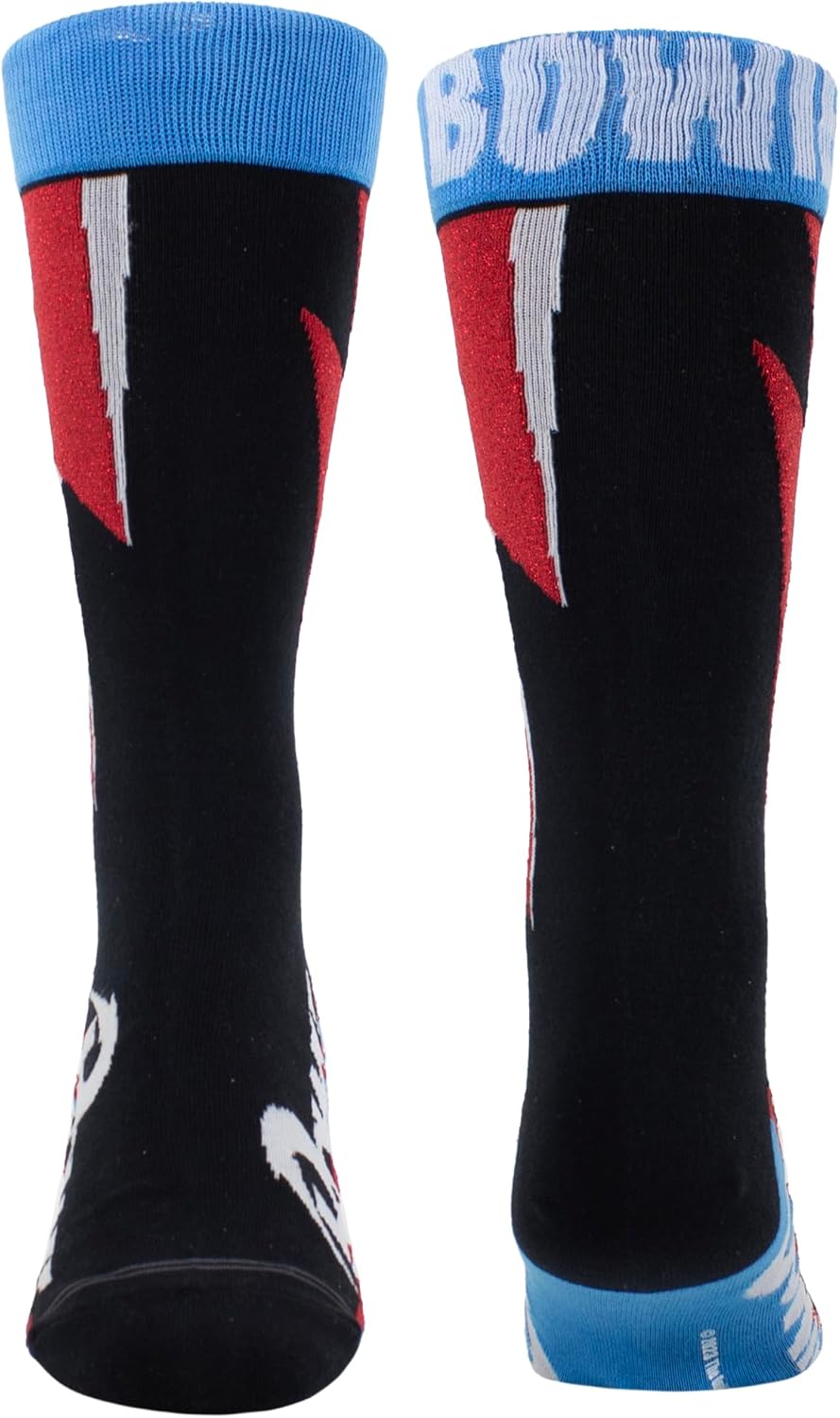 David Bowie Red Flash Crew Socks (One Size)