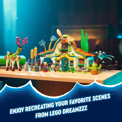 LEGO DREAMZzz 2-in-1 Stable of Dream Creatures Set, Fantasy Farm Toy with Deer Figure That Can Be Built in 2 Ways, Includes 4 TV Show Minifigures, Mythical Animal Playset for Kids, Girls, Boys 71459
