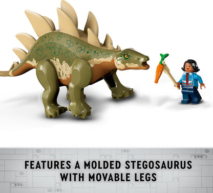 LEGO Jurassic World Dinosaur Missions: Stegosaurus Discovery Toy Set for 6 Plus Year Old Boys and Girls, with a Dino Figure, Birthday Gift for Kids and Fans of Ben and Sammy 76965