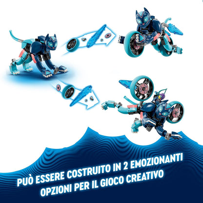LEGO DREAMZzz 2-in-1 Zoey’s Cat Motorcycle Set, Rebuild an Animal Figure into a Bike Toy for 7 Plus Year Old Boys & Girls, Vehicle Playset, Fun, Creative Birthday Gift Idea For Kids 71479