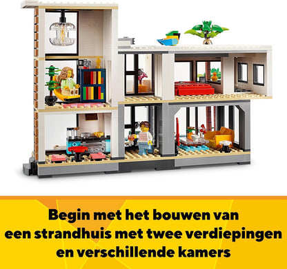 LEGO Creator 3in1 Modern House to 3-Storey City Building to Forest Cabin Set, Model Building Kit for Kids, Gift Idea for 9 Plus Year Old Boys and Girls 31153