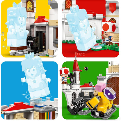 LEGO Super Mario Battle with Roy at Peach’s Castle Set, Nintendo Character Building Toy for 7 Plus Year Old Boys & Girls, with 3 Figures, Adventure Playset, Gifts for Kids and Gamers 71435