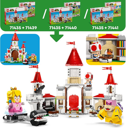 LEGO Super Mario Battle with Roy at Peach’s Castle Set, Nintendo Character Building Toy for 7 Plus Year Old Boys & Girls, with 3 Figures, Adventure Playset, Gifts for Kids and Gamers 71435