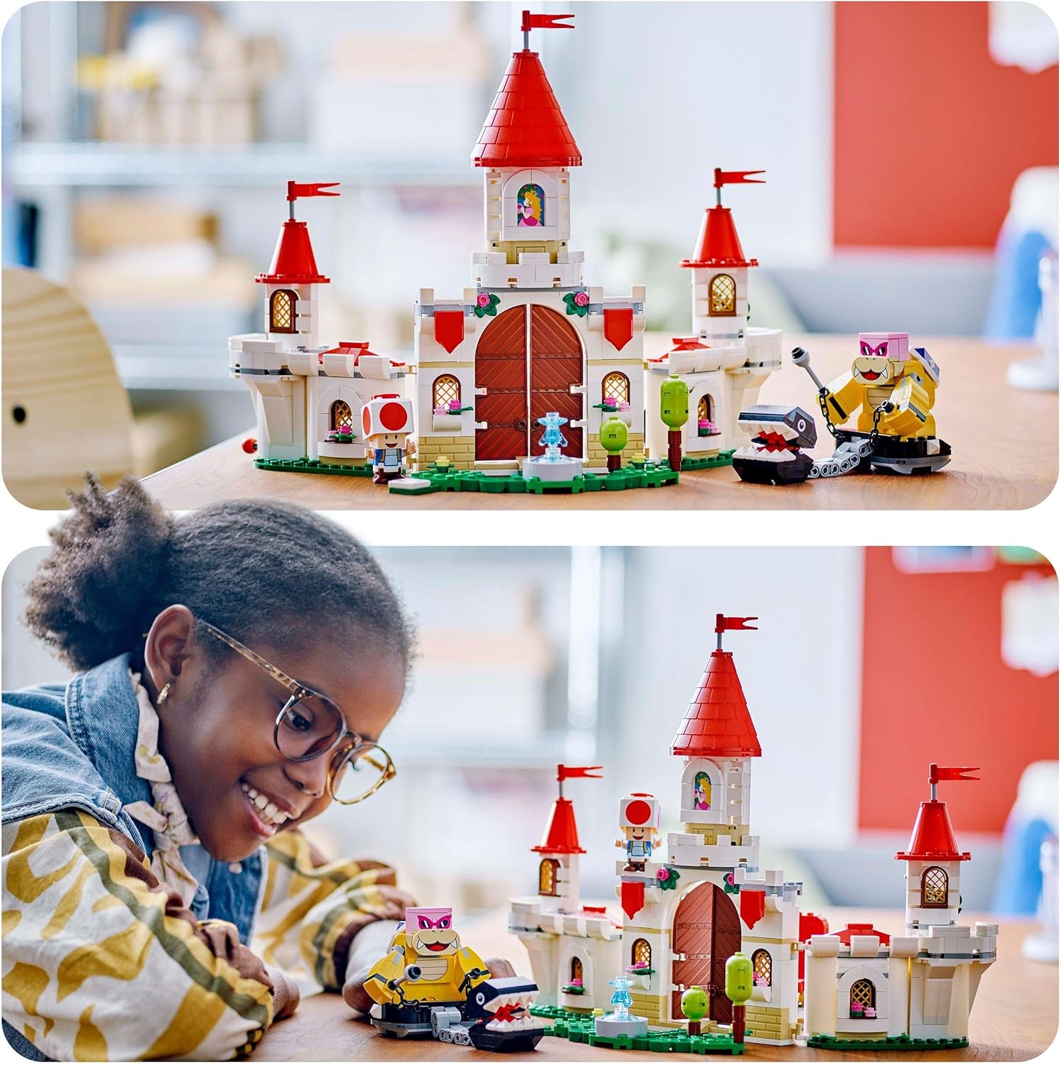 LEGO Super Mario Battle with Roy at Peach’s Castle Set, Nintendo Character Building Toy for 7 Plus Year Old Boys & Girls, with 3 Figures, Adventure Playset, Gifts for Kids and Gamers 71435