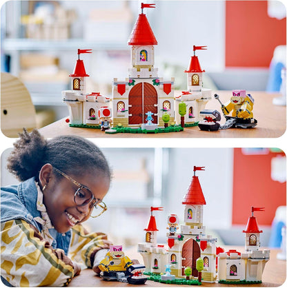 LEGO Super Mario Battle with Roy at Peach’s Castle Set, Nintendo Character Building Toy for 7 Plus Year Old Boys & Girls, with 3 Figures, Adventure Playset, Gifts for Kids and Gamers 71435