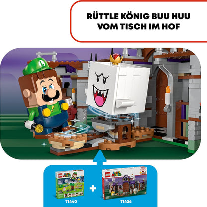LEGO Super Mario König Buu Huus Spukhaus, Spielzeuggeisterhaus für Kinder, Nintendo Set zum Sammeln, mit Baby Yoshi, Geschenk für Jungen, Mädchen und Gamer ab 8 Jahren 71436