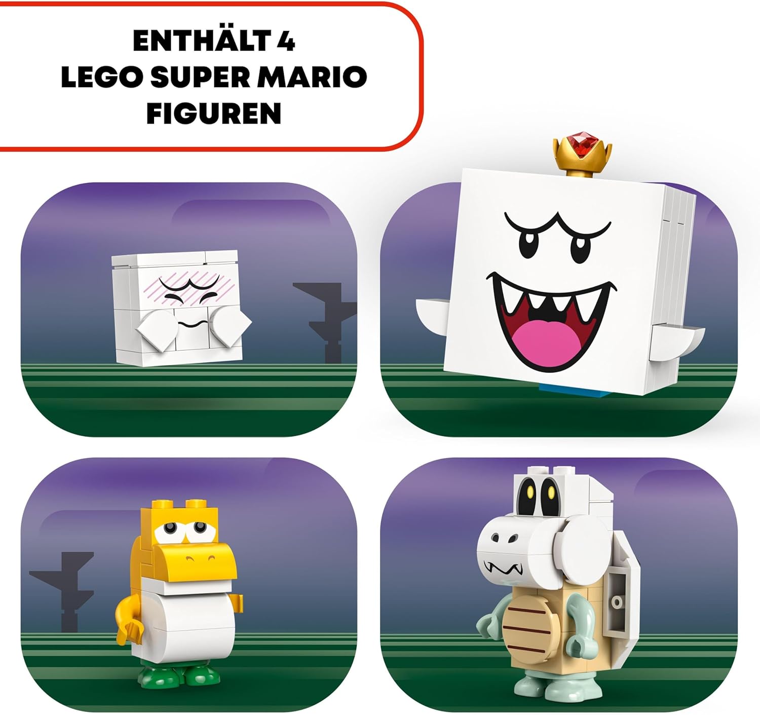 LEGO Super Mario König Buu Huus Spukhaus, Spielzeuggeisterhaus für Kinder, Nintendo Set zum Sammeln, mit Baby Yoshi, Geschenk für Jungen, Mädchen und Gamer ab 8 Jahren 71436