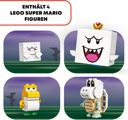 LEGO Super Mario König Buu Huus Spukhaus, Spielzeuggeisterhaus für Kinder, Nintendo Set zum Sammeln, mit Baby Yoshi, Geschenk für Jungen, Mädchen und Gamer ab 8 Jahren 71436