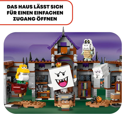 LEGO Super Mario König Buu Huus Spukhaus, Spielzeuggeisterhaus für Kinder, Nintendo Set zum Sammeln, mit Baby Yoshi, Geschenk für Jungen, Mädchen und Gamer ab 8 Jahren 71436