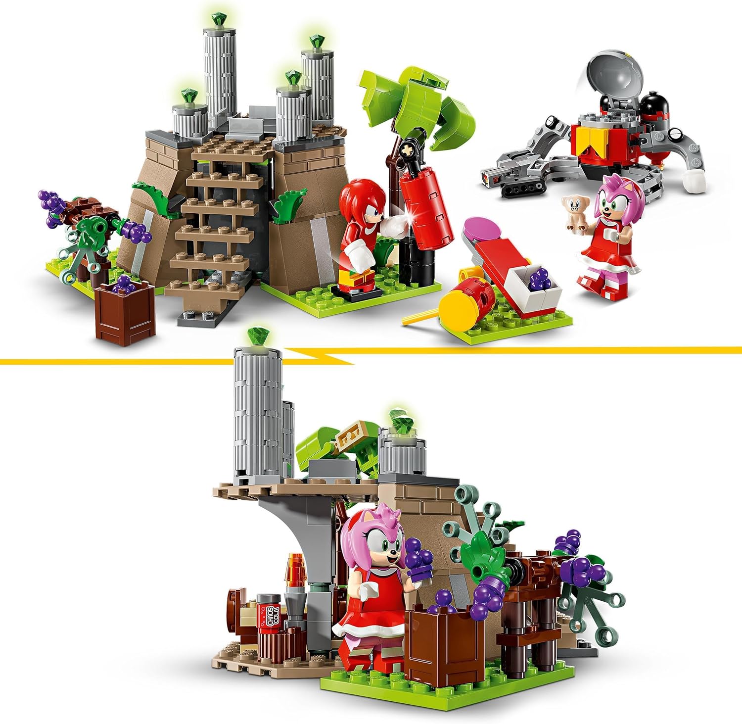 LEGO Sonic the Hedgehog Knuckles and the Master Emerald Shrine Video Game Collectible Toy for Kids, Gamer Gift, Adventure Building Set for 8 Plus Year Old Boys and Girls 76998