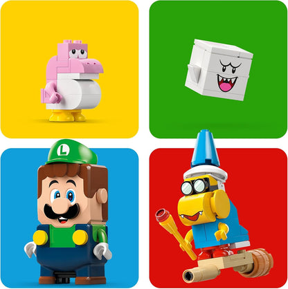 LEGO Super Mario Adventures with Interactive Luigi Toy, Nintendo Gift for 6 Plus Year Old Boys, Girls and Gamers, Garden Playset for Kids, with Pink Baby Yoshi Figure, 71440