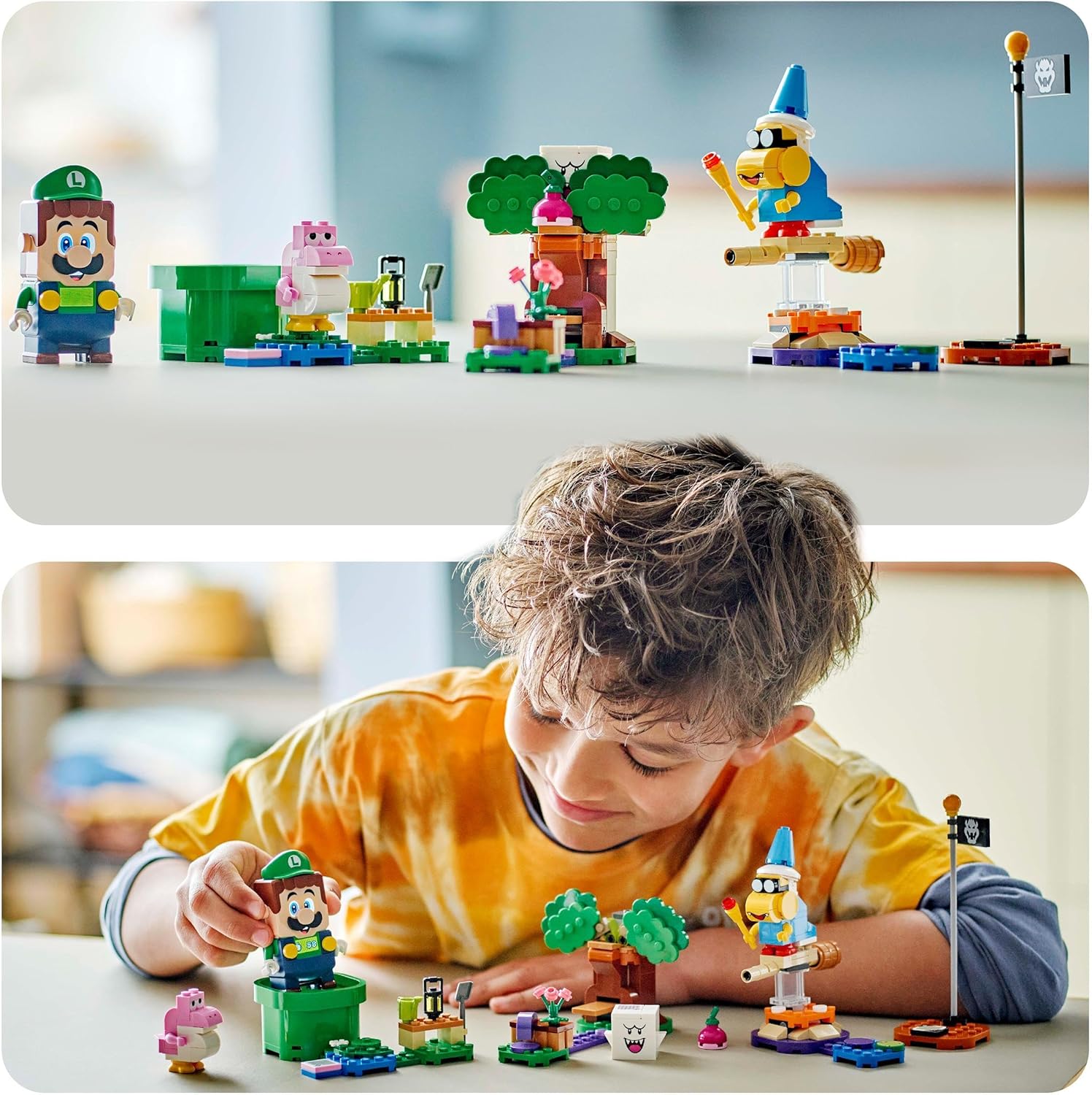 LEGO Super Mario Adventures with Interactive Luigi Toy, Nintendo Gift for 6 Plus Year Old Boys, Girls and Gamers, Garden Playset for Kids, with Pink Baby Yoshi Figure, 71440