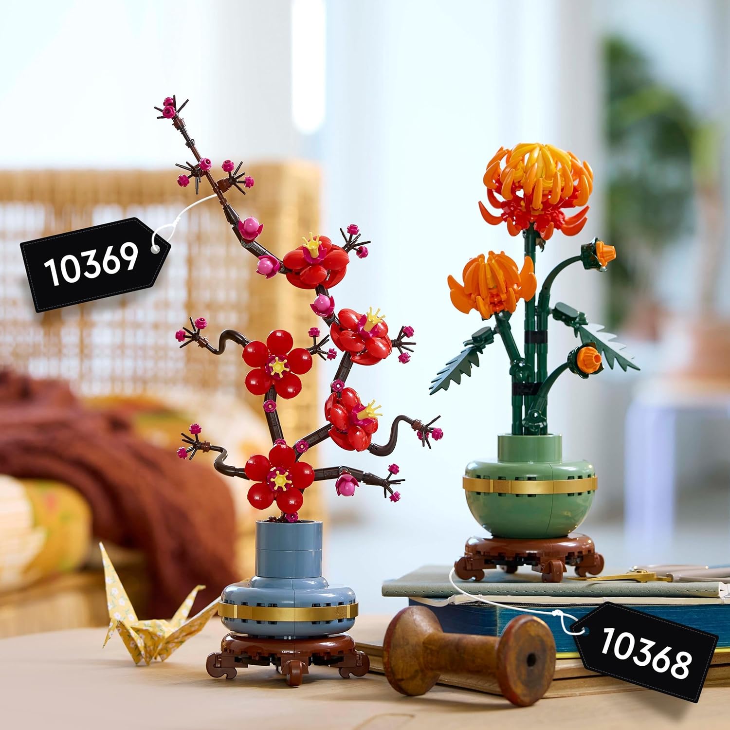 LEGO Icons Chrysanthemum Flower Building Set, Creative Model Kit for Adults to Build, Artificial Plant Gift for Women, Men, Her or Him, Home Office Decor Display from the Botanical Collection 10368