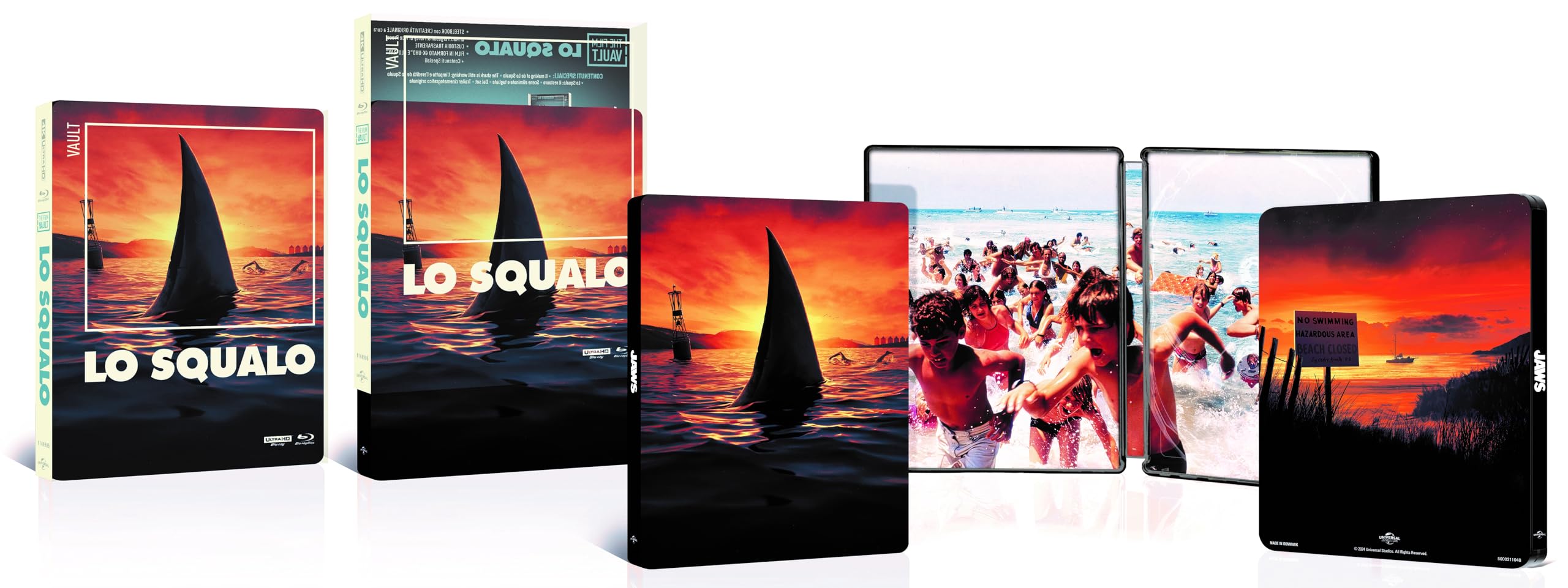 Lo Squalo (Jaws) Limited Edition The Film Vault 4K Steelbook - Italian Import
