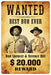 Bud Spencer & Terence Hill Blechschild Wanted 20 x